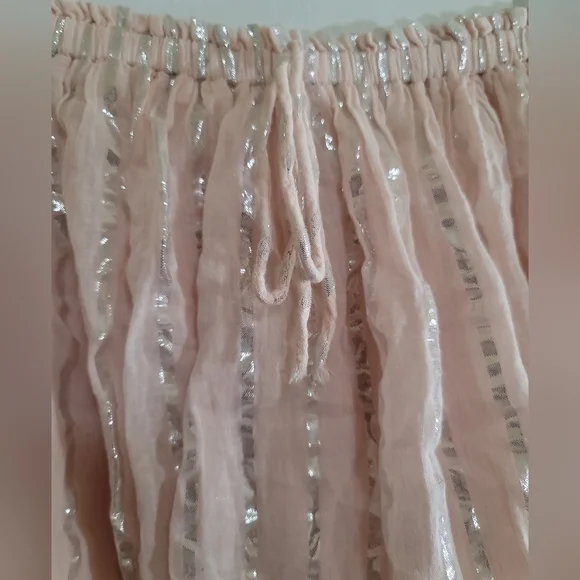 PQ Swim Strapless Dress in Pink and Cream - Picture 4 of 9